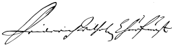 Frederick William's signature