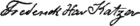 Frederick Xavier Katzer's signature
