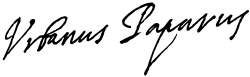 Urban VIII's signature