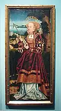 Cardinal Albert's mistress Leys Schütz as St. Ursula