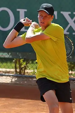 Jannik Sinner, 2025 men's singles champion.