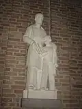 Statue of St Joseph in the college chapel