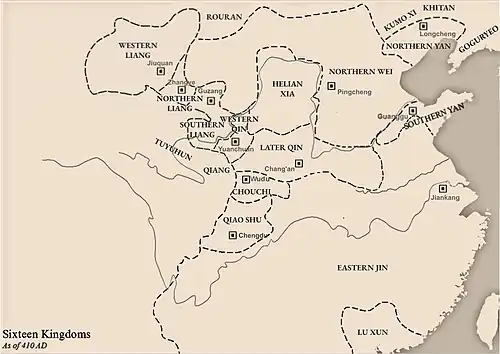 Qiao Shu as of 410 AD