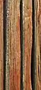 Battens nailed over gaps