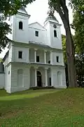 Church on Slanica island, the last surviving major building of the village of Slanica