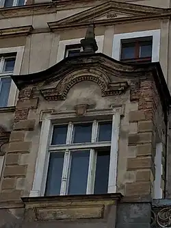 Close up view on balcony