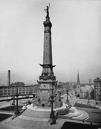 Image 8The Circle in Indianapolis, circa 1898 (from History of Indiana)