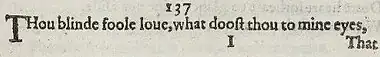 Detail of old-spelling text