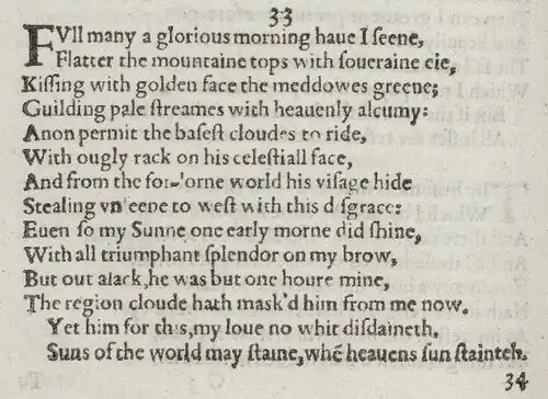 Detail of old-spelling text