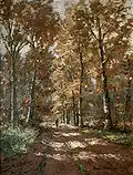 Undergrowth in Autumn, oil on panel, 1952
