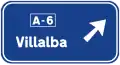 S-222 Pre-signaling of directions to a highway or highway