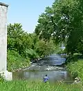 Tailrace from upstream