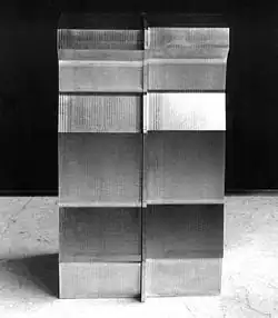 Span, 1998, Duralumin, 755 × 450 × 205&nbsp;mm, 87&nbsp;kg, Milan Marović Collection (Šabac, Serbia)