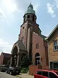 St. Josaphat's Roman Catholic Church, built between 1909 and 1916, at 2301 Mission Street