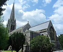 View from the south east