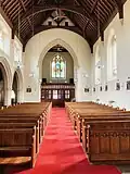 View down the nave to the entrance