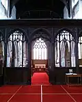 The chancel and rood screen in 2014