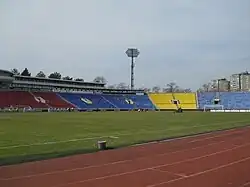 Western and northern stand