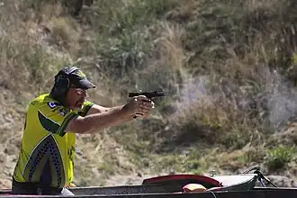 Standard division competitor during a stage in Australia.