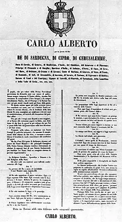 Image 28The Statute was adopted as the constitution of the Kingdom of Italy, granting freedom of the press (from Freedom of the press)