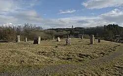 Stone Circle on Moorland walk at Foxglove Covert - not a historical monument; a 21st-century addition