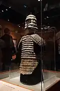 Lamellar armour and helmet, Qin dynasty