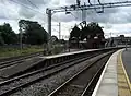 Looking south, with the line to Colwich Junction to the left and Norton Bridge to the right