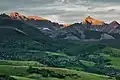 Gilpin Peak (left), Mount Emma (right)