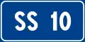State highway number sign (formerly used )