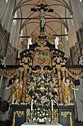 The main altar from the west