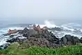 Russian ship abandoned after being stranded off Cape Nosappu Lighthouse (August 2009)