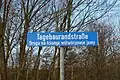 Street sign in Spremberg showing both German and Sorbian names”
