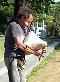 Street piper from Sofia, Bulgaria