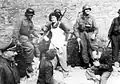 Jews captured from a bunker