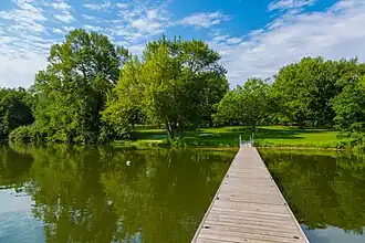 Lake, dock