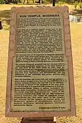 Information plaque