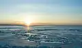Sunset at Kremenchuk Reservoir