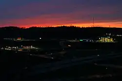 Sunset in April 2017