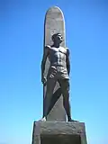 Closeup of the monument