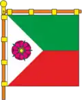 Flag of Suvorove settlement hromada