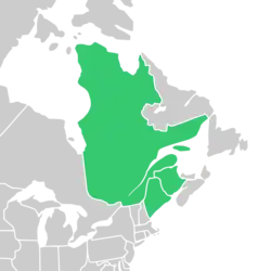Symphyotrichum anticostense native distribution: Canada — New Brunswick and Québec; US — Maine.