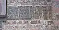 The dedication inscription for the synagogue, written in 1034