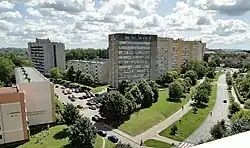 Apartment buildings at Zawadzkiego Street.