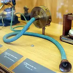 Image 59A French Gower telephone of 1912 at the Musée des Arts et Métiers in Paris (from History of the telephone)