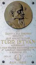 Memorial plaque in Baja