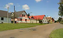 Centre of Těně