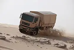 A TG MIL range TGM 18.280 (4x4); 18 denotes approx. GVW, 280 denotes approx. engine power - 280&nbsp;hp