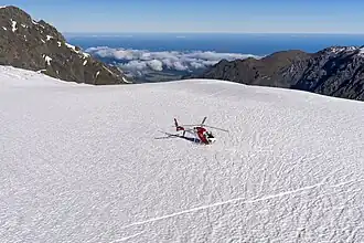 The névé of Fox Glacier