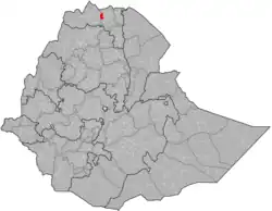 Location of Tahtay Maychew