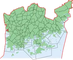 Position of Talinranta within Helsinki